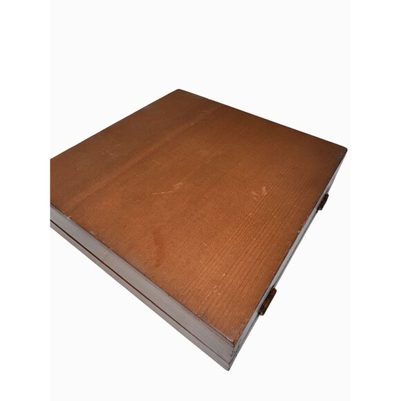 Vintage Wooden Trinket Box With Kewpie Art By Ann OMull Featuring Floral & Frog - Picture 5 of 11